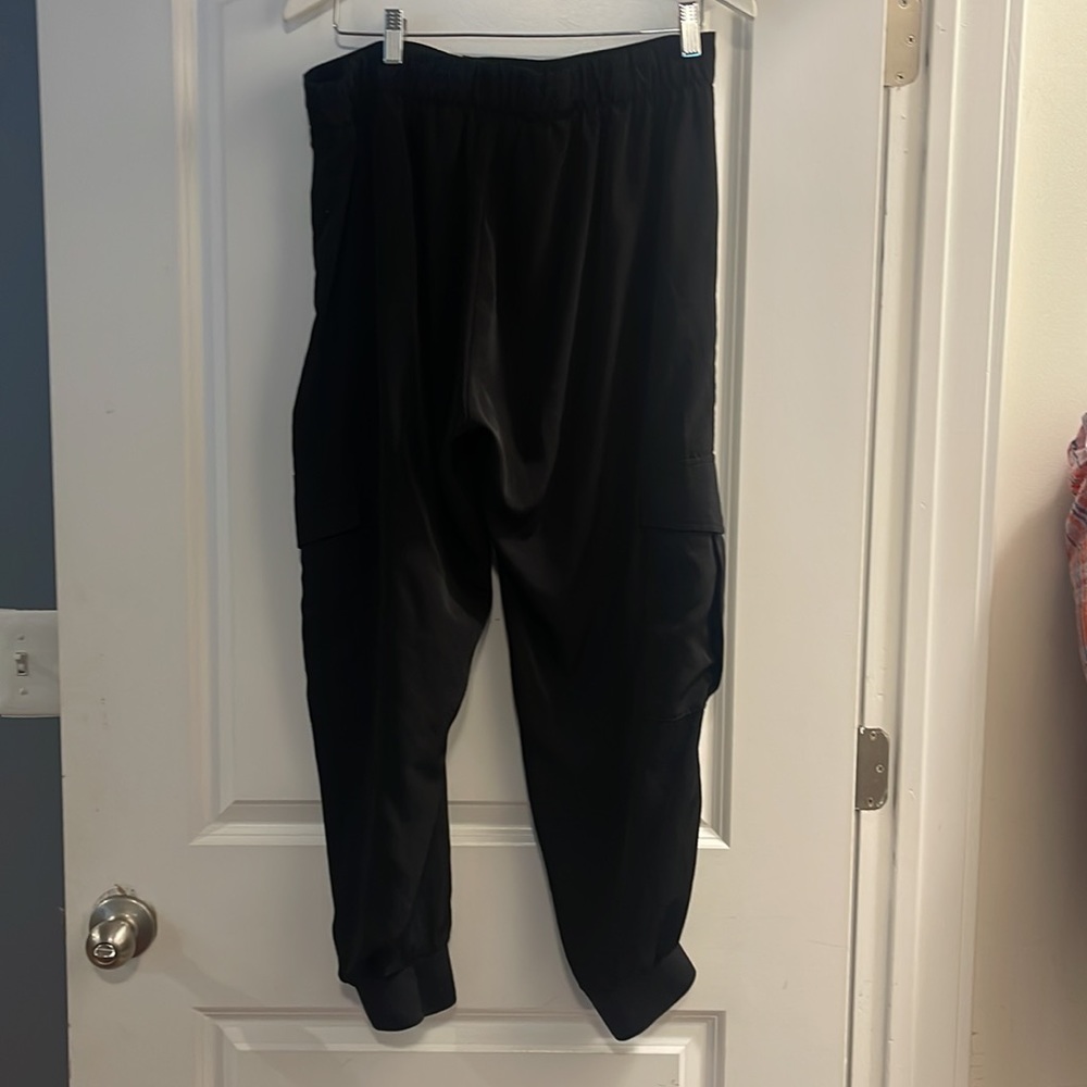Zara xl black cargo with side pocket elastic waist pants - Picture 6 of 6